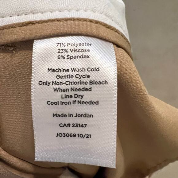 Talbots Tan Dress Pants NWT Women's Size 12 Petite Office Siren Corpcore NEW - Picture 5 of 5